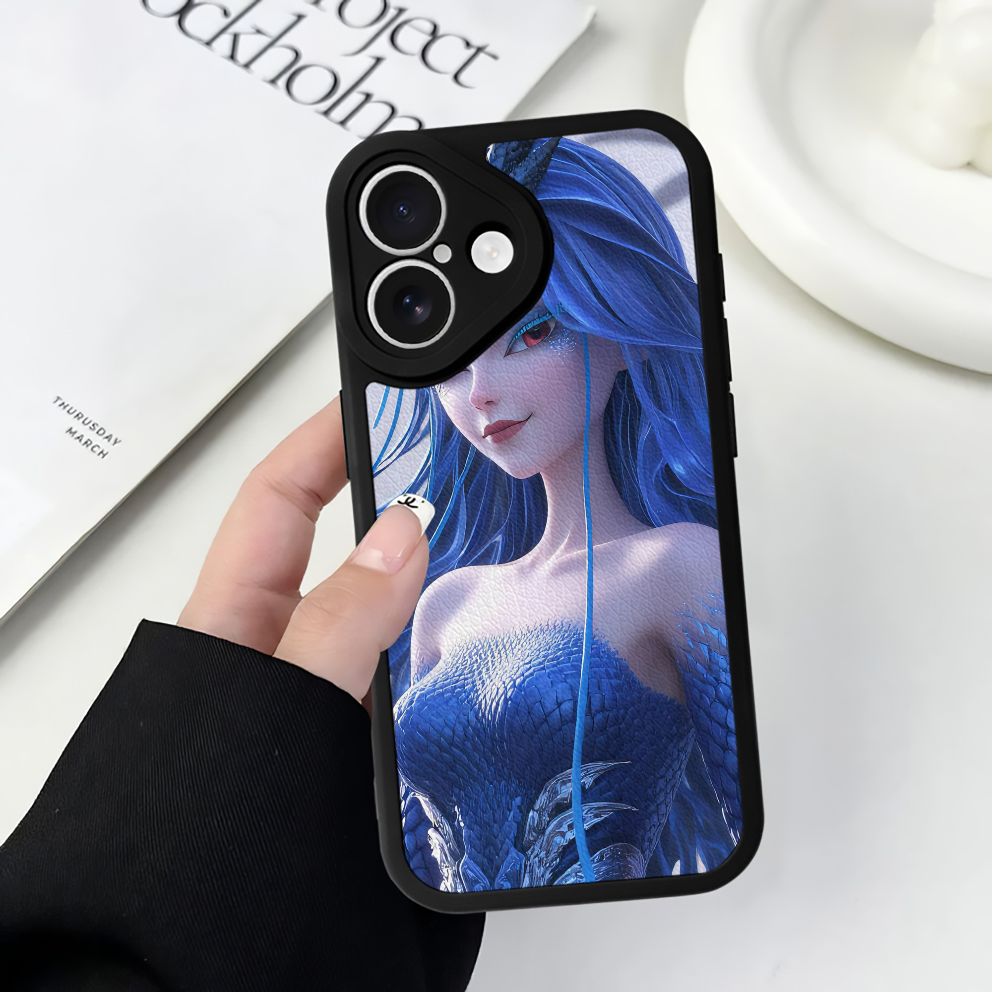 （画像用） Ne Zha 2 ナタ 魔童の大暴れ 【iPhone 16シリーズ対応】シリコンスマホケース（レザー調） 材質：シリコン